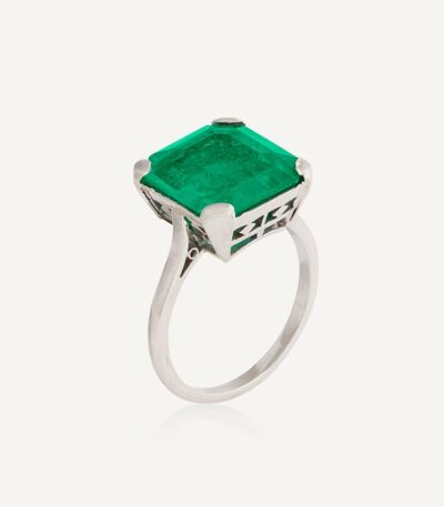 bague émeraude vintage