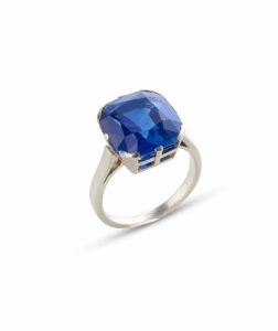 bague saphir coussin