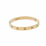 Bracelet LOVE Cartier or jaune avec vis iconiques