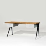 bureau compas jean prouve ansart paris antiquaire 2526