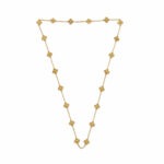 Collier Van Cleef & Arpels motifs trèfle or jaune vintage