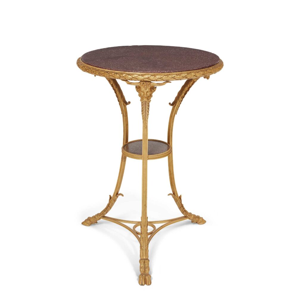 gueridon style louis xvi ansart paris antiquaire 2517