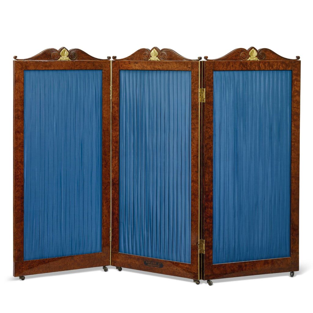paravent epoque charles x ansart paris antiquaire 2521