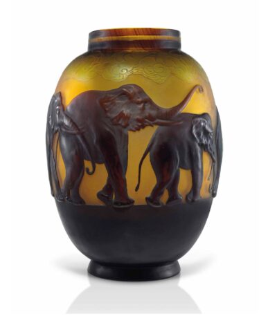 vase elephant ansart paris antiquaire 2391