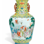 Vase en porcelaine de Chine - Dynastie Qing