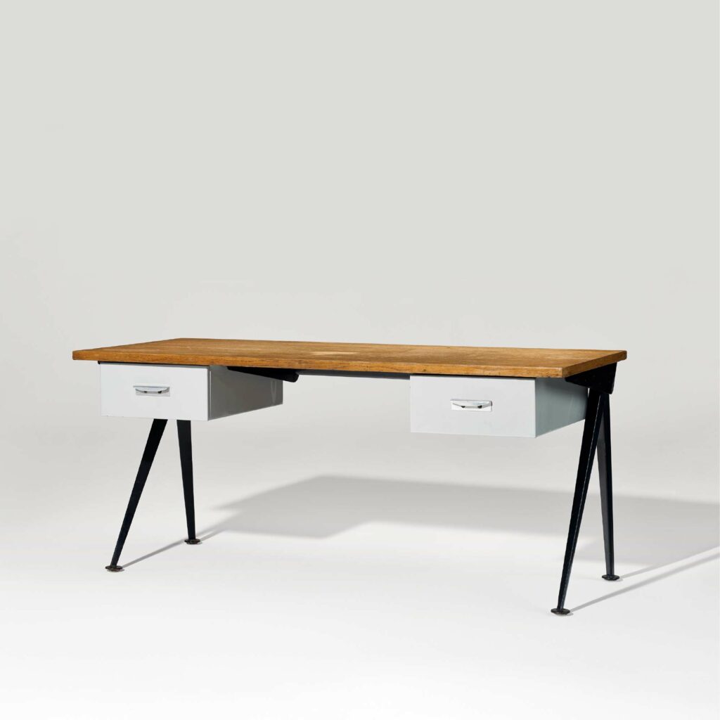 bureau compas jean prouve ansart paris antiquaire 2526