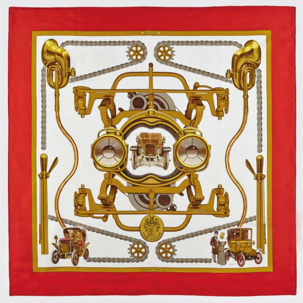 carre de soie hermes ansart paris antiquaire