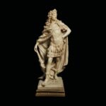 sculpture marbre louis xiv d'après martin desjardins xixe
