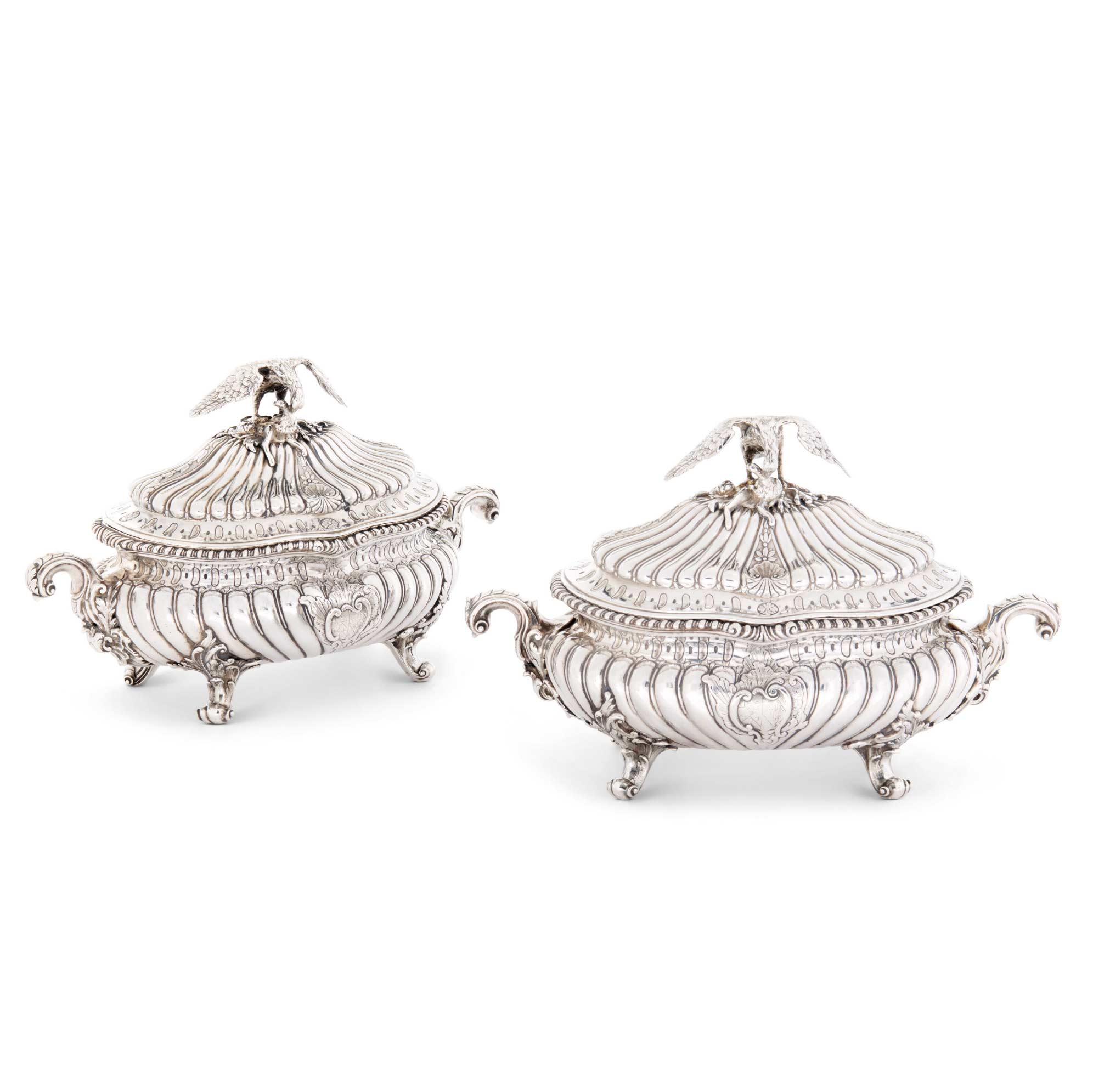 paire de soupieres argent massif ansart paris antiquaire 2839 paire de soupieres argent massif ansart paris antiquaire Sceaux