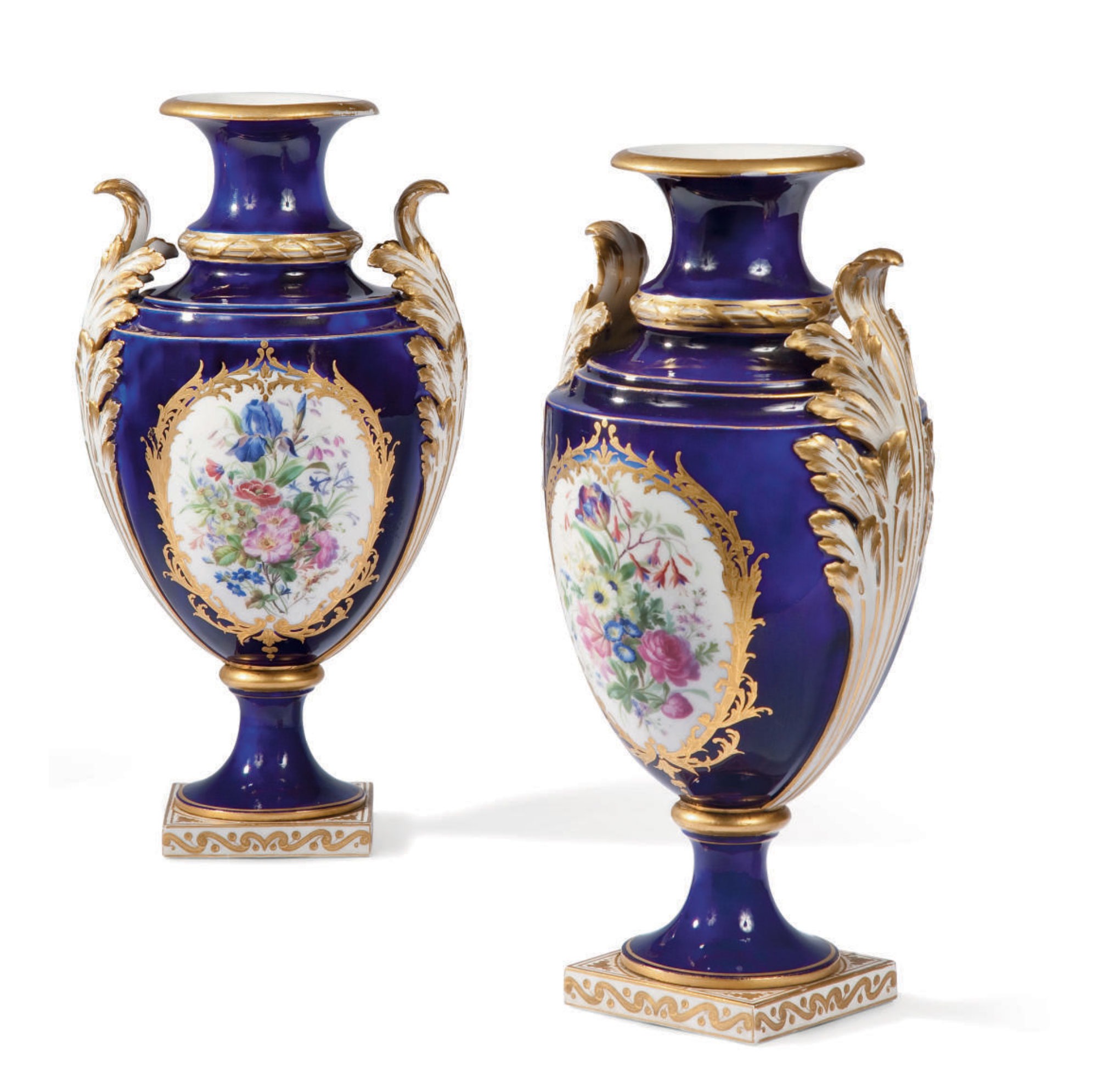 paire de vase porcelaine ansart paris antiquaire 2384 paire de vase porcelaine ansart paris antiquaire 2384