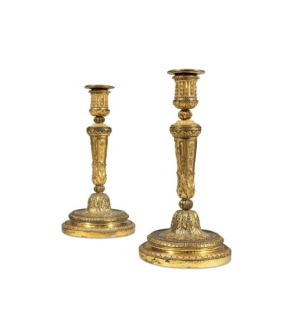paire flambeaux louis xvi ansart paris antiquaire 2509