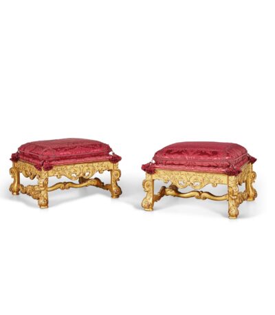 paire tabourets style louis xiv ansart paris antiquaire 2512