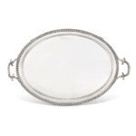 plateau argent massif ansart paris antiquaire Saint-Cloud