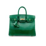 sac hermes birkin crocodile vert ansart paris antiquaire 2564 1