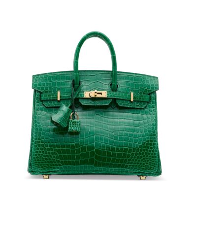 sac hermes birkin crocodile vert ansart paris antiquaire 2564 1