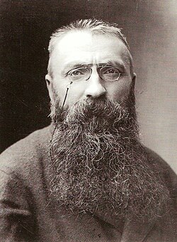 auguste rodin fotografato da nadar nel 1891